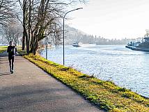 Winterstimmung auf der Kraftwerkinsel